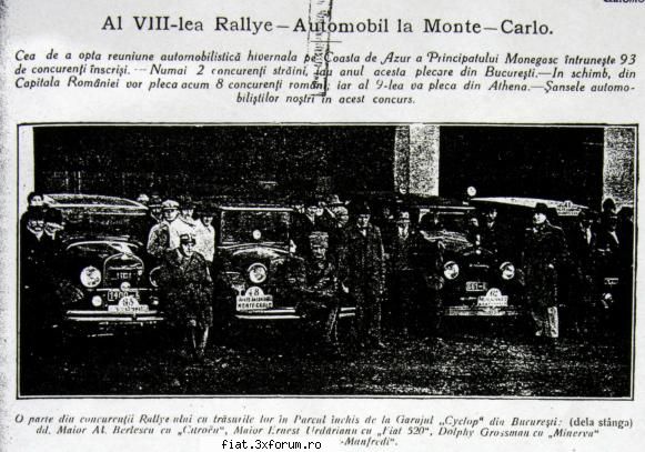 din cutia amintiri partea 1-a romani reliul monte carlo circa 1929