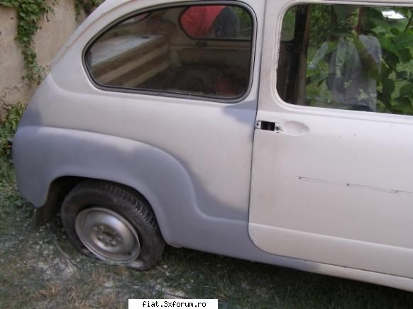 fiat 600d 1966 inca una spus remat asa dupa 2-3 ore lucru, dupa care incheiat ziua, data fiind