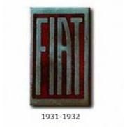 istoria insignelor fiat logo 1931 insigna fiat sufera schimbari majore, din cerc devine fundal