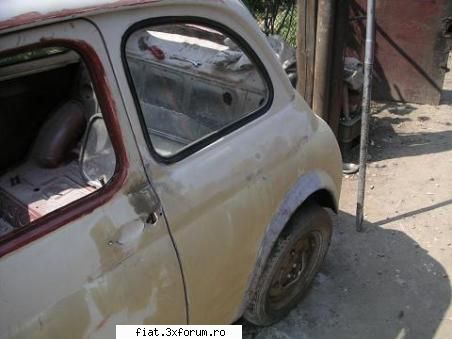 fiat 500 part usor, usor prinde forma.. interiorul deja matuit, asteapta