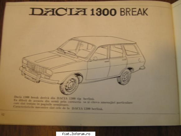 manual conducere dacia 1300