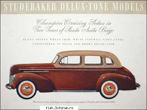 reclamele vremii.. 1939 sudebaker champion