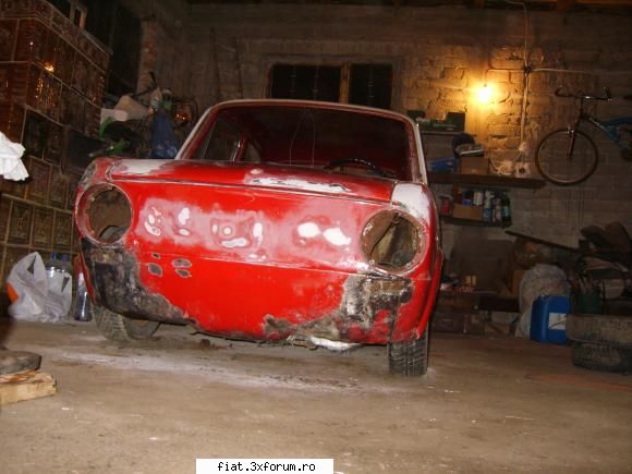 tuning fiat 850 mare gaura din fata reparata