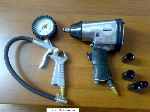 set pneumatic pistol umflat roti cheie pneumatica