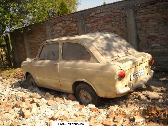 vand fiat 850 din anul 1967 foarte alta poza