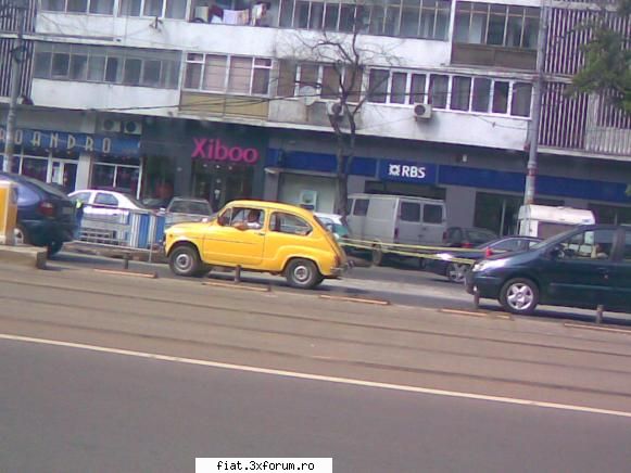 inca una galbena surprinsa zilele astea pe la lizeanu fiat 600 in trafic, pe strazi, in hangare...