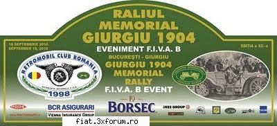 raliul memorial giurgiu 1904 editia xii-a raliului memorial giurgiu 1904 eveniment calendarul fiva