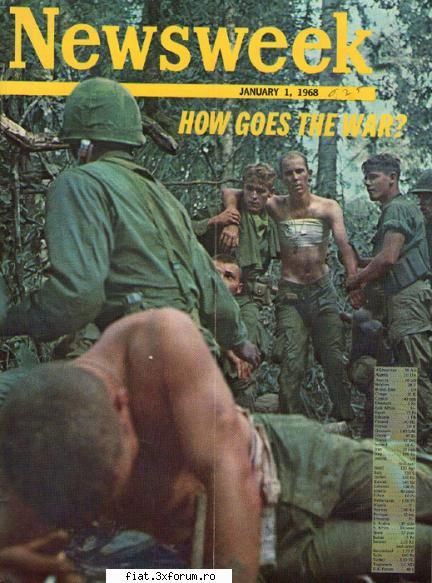 carti, reviste, radiouri more revista newsweek, ianuarie 1968. deranjul din vietnam era toi, erau