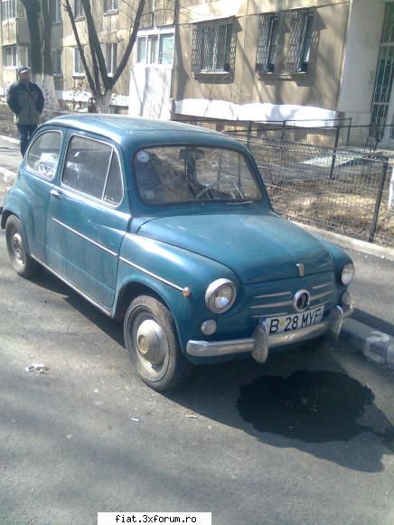 revin si eu cu una bucata fikat 600... fiat 600 in trafic, pe strazi, in hangare... si pe unde s-o