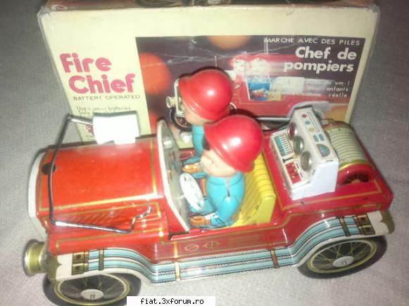 jucarii tabla sau plastic (ro, ddr, ussr, japonia, china) masina pompieri 699 (cutie originala)