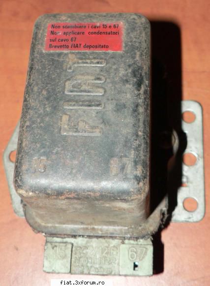 sus cu piesele... regulator de tensiune pt dinam 60 ron. vand piese de fiat 850 sport, special,