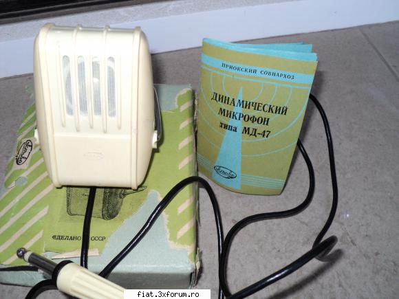microfon rusesc vintage - nou - pastrat in perfecta stare, impreuna cu ambalajul original - cutie +