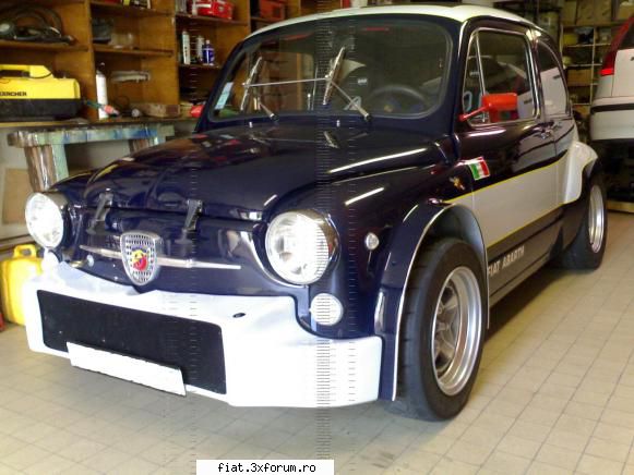 fiat 600 motor abarth 1000 pun aici poza fiatului care l-am vazut aproape.