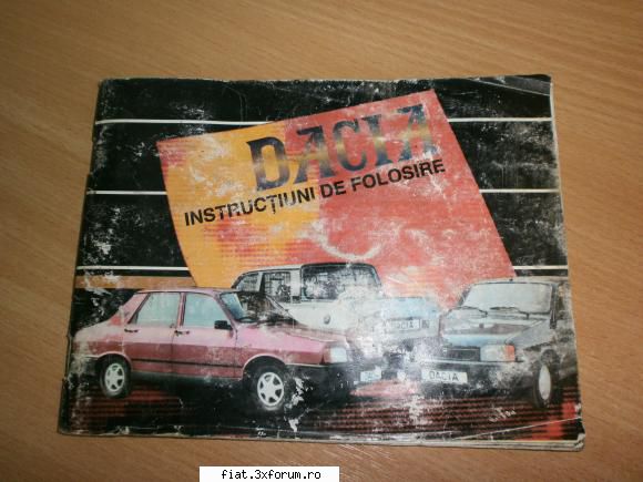 vand manual folosire dacia (anii '95-'98) pret: lei