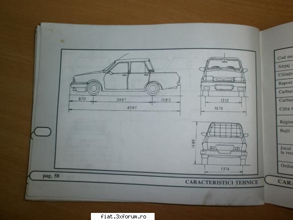 vand manual folosire dacia (anii '95-'98)