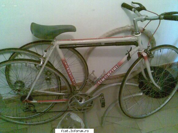 bicicleta simonetti simoncini cadru otel-titan 52cm, roti baieuri multiple piese folosire piese