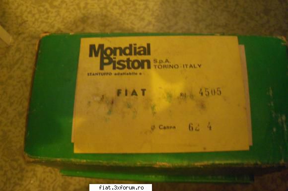 vand set motor fiat mondial piston diametrul 62,4 este pret criza doar 250 lei