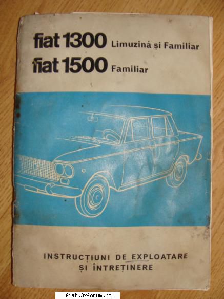 vand exploatare fiat 1300