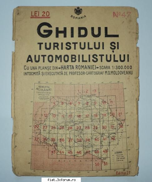 turistului si -  editia i-a -  sectiunea 47
20 pagini +  o harta - zona bucuresti de coperta (pe