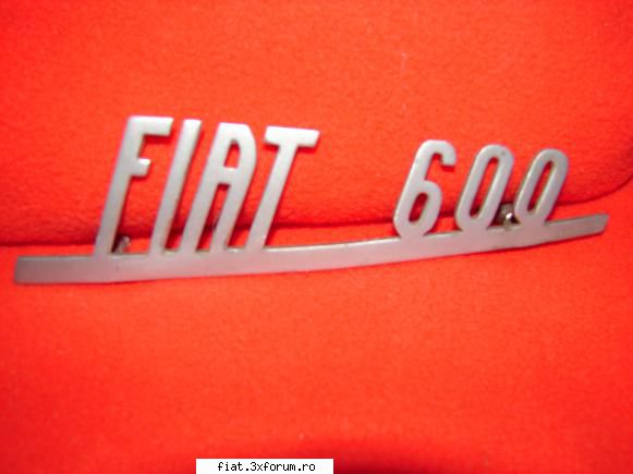 vand emblema fiat 600 spate completa si cartea pieselor de schimb auto fiat 600d 850 1100d, editia