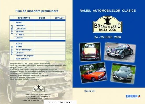 brasov classic rally invitatie