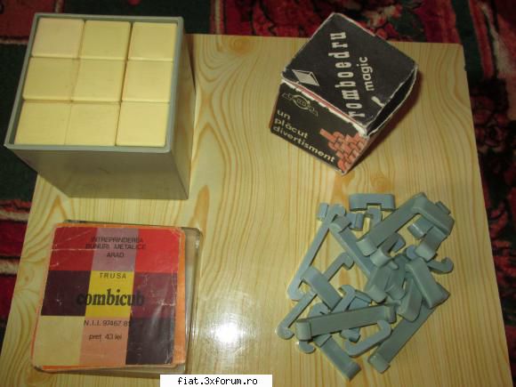jucarii tabla sau plastic (ro, ddr, ussr, japonia, china) combicub romboedru