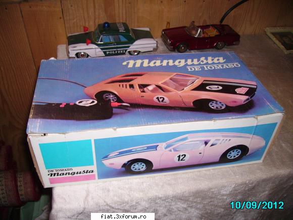 jucarii tabla sau plastic (ro, ddr, ussr, japonia, china) tomaso mangusta nou cutie- 120 inclus.