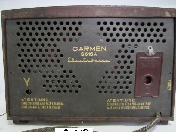 aparat radio lampi carmen model s616a poza