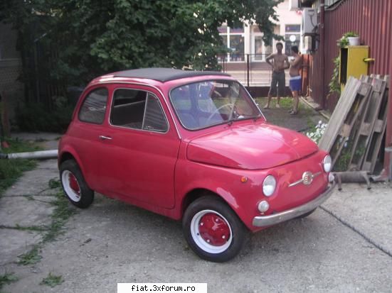 fiat 500 part pare ieri fost mare.. pornit fietelul. cateva poze cele urmeaza...