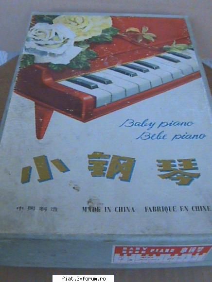 jucarii tabla sau plastic (ro, ddr, ussr, japonia, china) pian chinezesc cutie