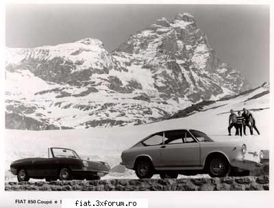 reclame fiat 850 coupe spider.