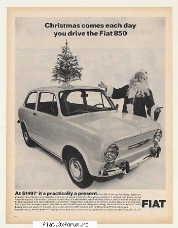 reclame fiat 850 1497 dolari.