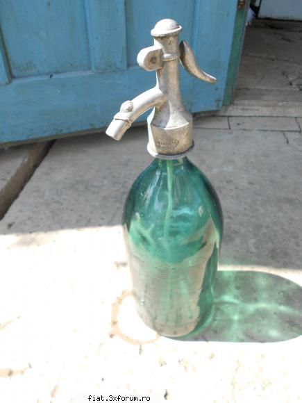 obiecte vechi vand sticla pentru sifon stantata fosta din sibiu vanduta