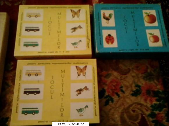 jucarii tabla sau plastic (ro, ddr, ussr, japonia, china) joc cutii galbene albastra pentru copii