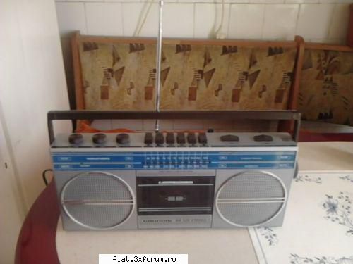 obiecte vechi din perioada comunista stereo radio cassette recorder grundig rr325 anul