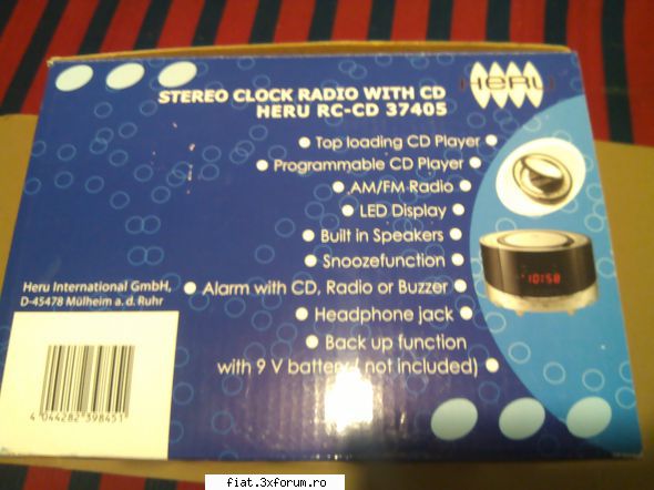 radiouri heru made radio ceas foarte premium, peste audio limba