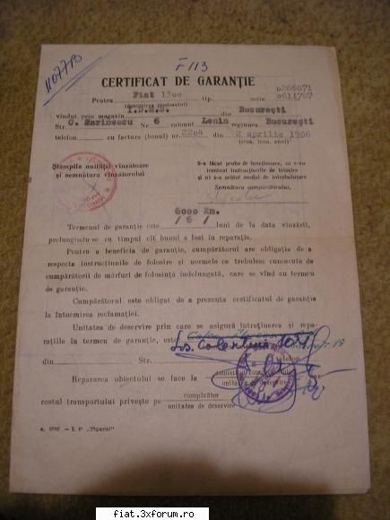 certificat garantie ( 6 luni sau 6000 km ) 1300 din nou pe strada.