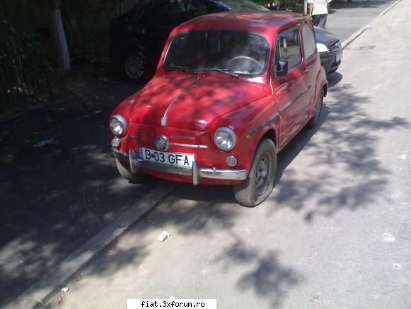 1962 Fiat 600D - aici era mutata paralel cu gardul dar la o - Club Fiat 500 & 600