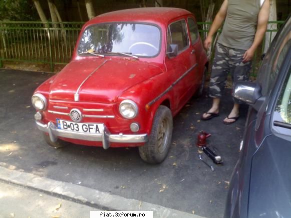 1962 Fiat 600D - roata schimbata , arata a masina americana cu - Club Fiat 500 & 600