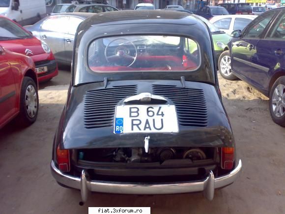 1964 - Fiat 600 D - inca o poza, acasa, abia ajuns - Club Fiat 500 & 600