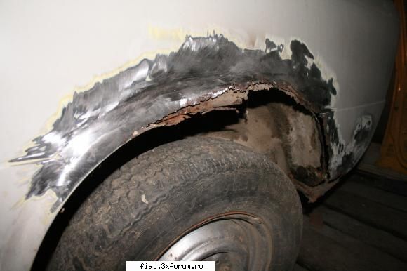 AM FIAAAATTTTTTT , acum la treaba:D - aripa spate stanga :x - Club Fiat 850