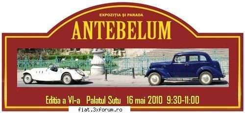 Antebelum 2010 - Compania AUTOMOBILIA SRL si Muzeul Municipiului - Classic corner