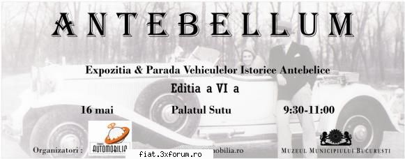 Antebelum 2010 - ANTEBELUM � Editia a VI-a � 16 mai 2010 - Lista - Classic corner