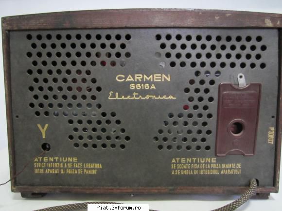 Aparat de radio cu lampi Carmen 1 model S616A - danny boy - Anunturi