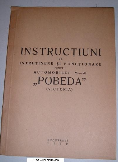 Auto-Anticariat - Pobeda - GAZ M20 Copie - VANDUTA - Anunturi