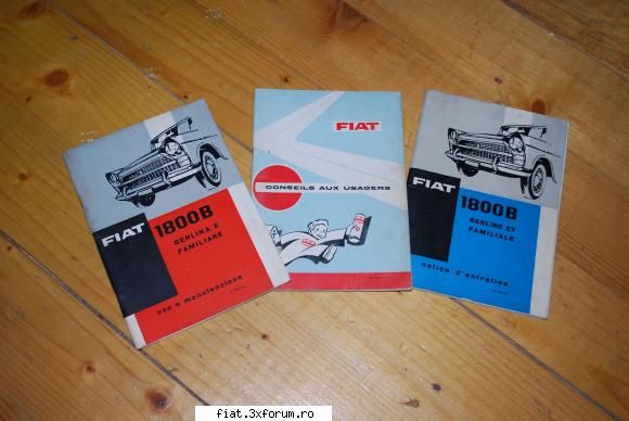 Auto-Anticariat - Manual de utilizare FIAT 1800 B , stare noua - Anunturi