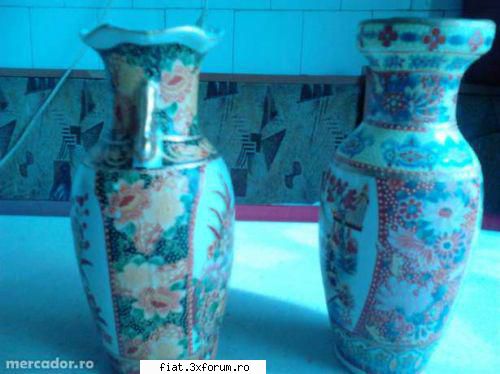 Bibelouri portelan epoca ceausista. - Vaze portelan frumos ornamentate - Classic corner