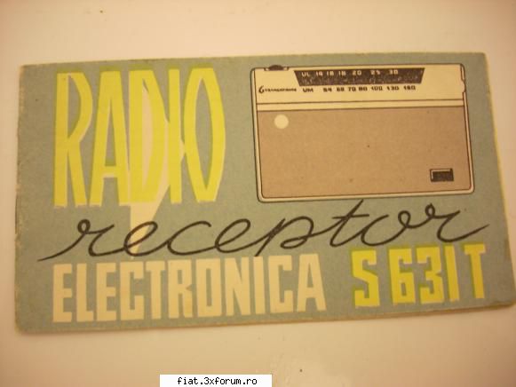 Brosura Radio Zefir (S 631T) - originala - Stare excelenta Foarte rara la vanzare ! Pret 32 - Anunturi