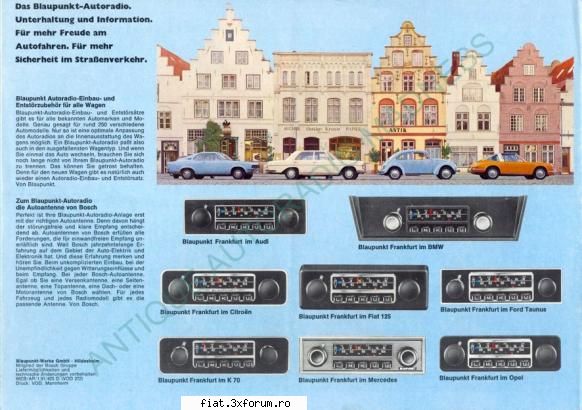 Brosuri Blaupunkt - greoi se mai posteaza poze - Classic corner