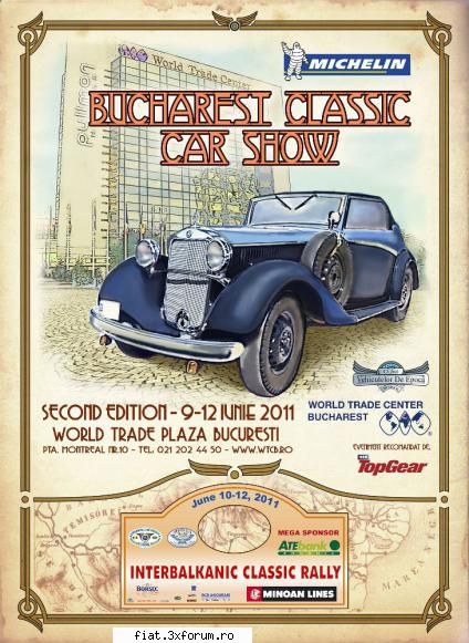 Bucharest Classic Car Show 9 - 12 Iunie 2011 - Salonul va reuni, aproape toate cluburile - Classic corner